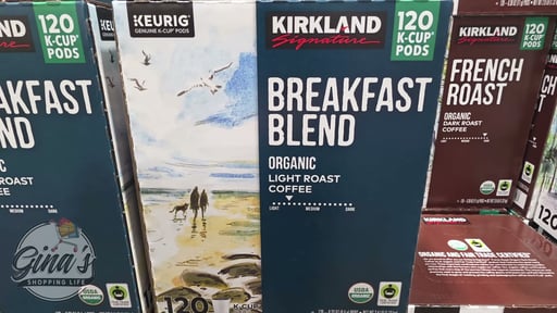 Kirkland Signature Breakfast Blend 120 CT Organic K-Cup Pods