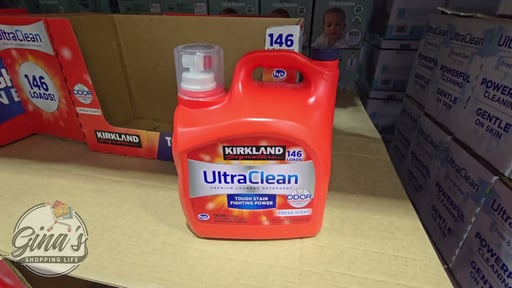 Kirkland Signature Ultra Clean HE Liquid Laundry Detergent, Fresh Scent, 146 Loads, 194 fl oz