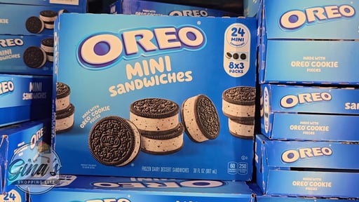Oreo Mini Frozen Dessert Sandwiches, 24 ct / 1.25 fl oz Each