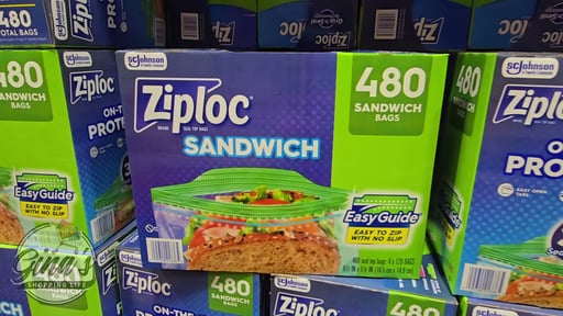 Ziploc Sandwich Bags, 4/120 CT