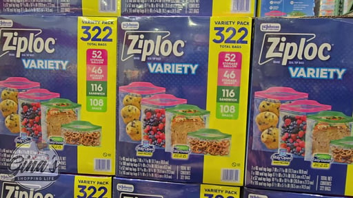 Ziploc Variety Pack 322 CT
