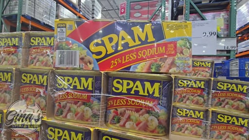 SPAM Less Sodium, 12 oz Cans, 8-Count