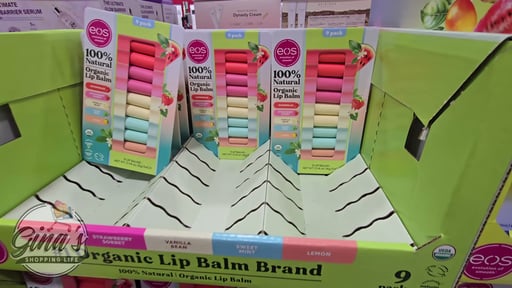 eos Natural USDA Organic Lip Balm, 9 Sticks Assorted Flavors
