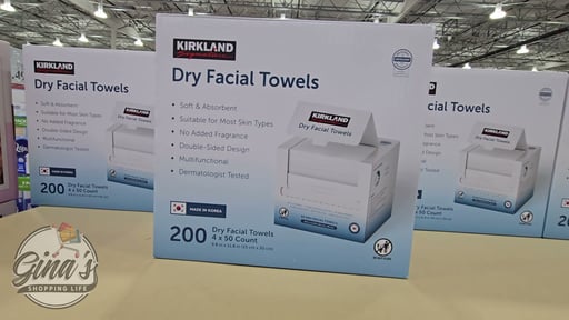 Kirkland Signature Daily Dry Facial Towel 4-Pack 50 CT