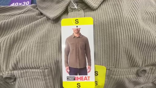 32 Degrees Men's Corduroy Overshirt
