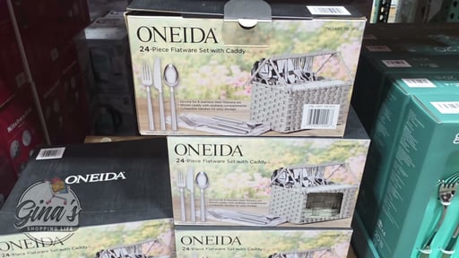 Oneida 24-Piece Flatware Set with Caddy