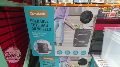 CleverMade Foldable Tote Bag on Wheels