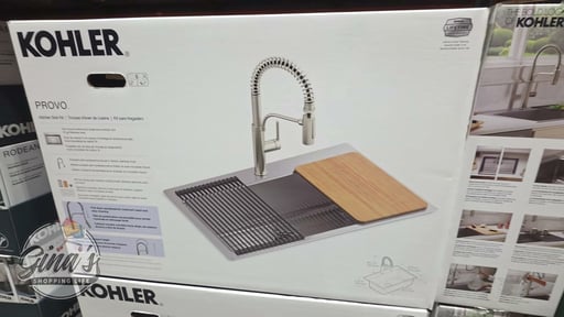Kohler Provo 33" Dual Mount Single-Bowl Workstation Kitchen Sink Kit