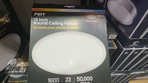 Feit Electric 15" Flush Mount Ceiling Fixture with EdgeLit Night Light