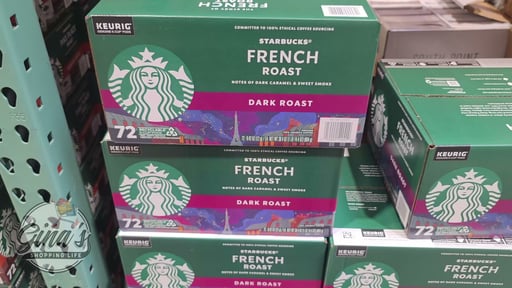 Starbucks French Roast Dark Roast 72 Count K-Cup Pods