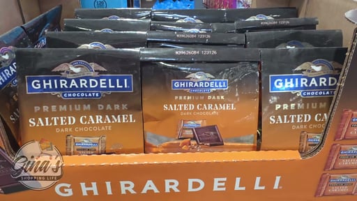 Ghirardelli Premium Dark Salted Caramel Dark Chocolate Squares 15 oz