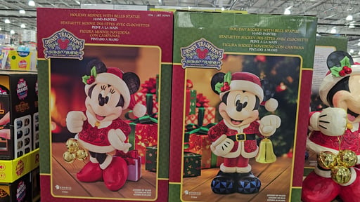 Disney Holiday Statue Mickey or Minnie by Jim Shore