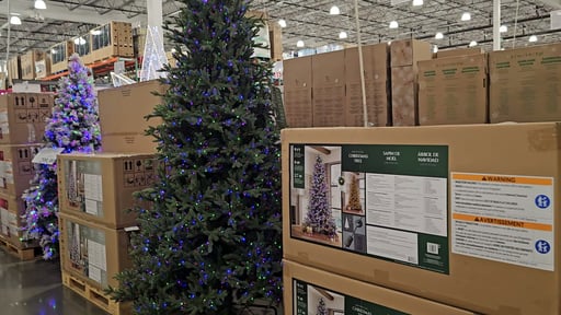 9' Pre-Lit Radiant Micro LED with Twinkle Christmas Tree