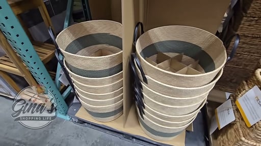 Faux Wicker Basket
