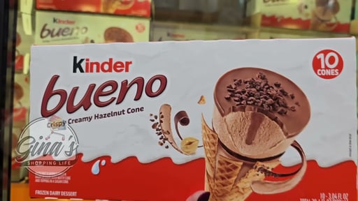 Kinder Bueno Hazelnut Cones 10/3.04 oz Each