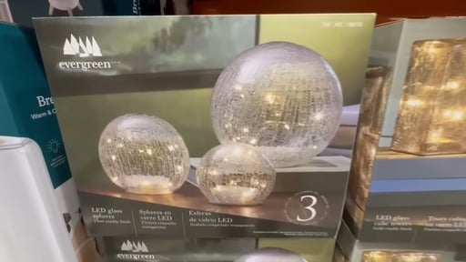 Evergreen LED Cubes/Spheres 3-Pack
