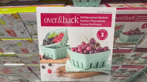 over&back 3-Piece Multipurpose Baskets