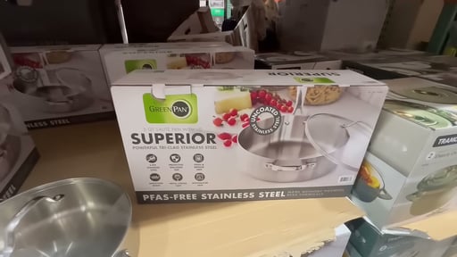 GreenPan Superior 5-Quart Stainless Steel Sauté Pan with Lid