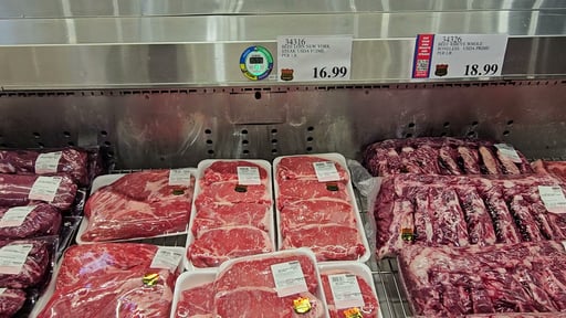 Kirkland Signature USDA Prime Beef Loin New York Steak Per Lb.