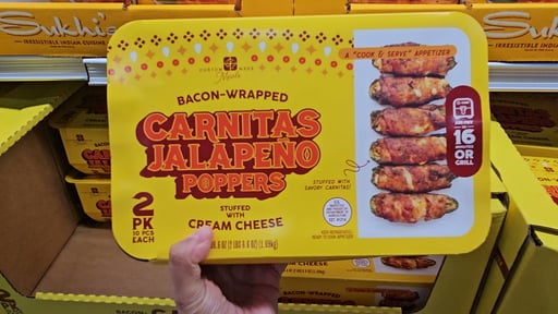 Custom Made Meals Bacon Wrapped Jalapeño Poppers, 2 Pack, 10 Count Each