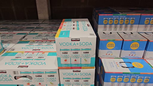 Kirkland Signature Vodka + Soda Variety 18/12 oz Cans