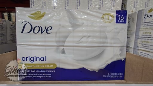 Dove Original Beauty Bar Soap 16-Pack, 3.75 oz