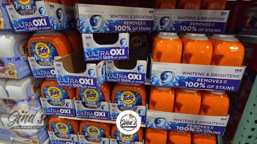 Tide Ultra OXI PODS Laundry Detergent, 100 Count (5.62 lbs)