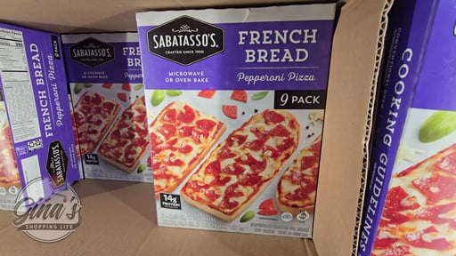 Sabatasso's French Bread Pepperoni Pizza, 9 Count (3.03 lbs)