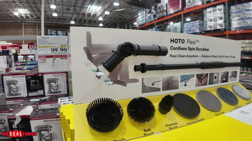 HOTO Flexi Cordless Spin Scrubber