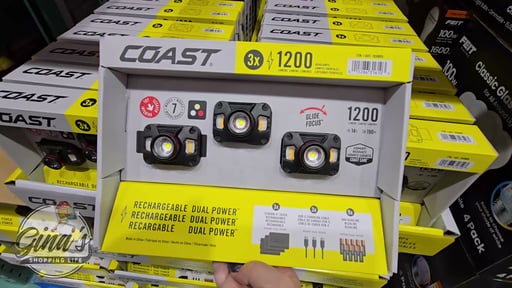 COAST 1200 Lumen Rechargeable Headlamp, 3-Pack