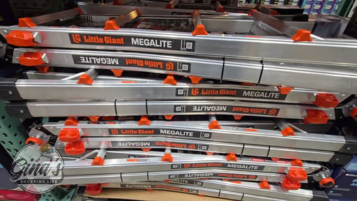 Little Giant MegaLite Multi-Position Ladder with Storage Rack