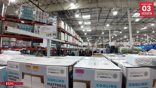 Serenity by Tempur-Pedic 3" Cooling Memory Foam Mattress Topper Queen