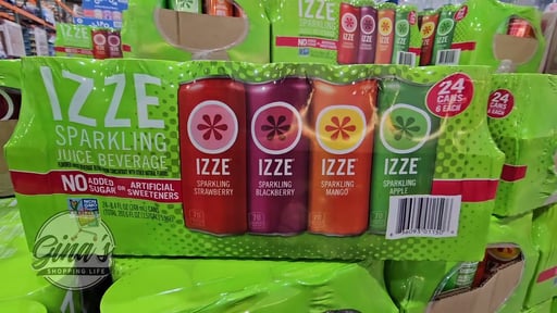 IZZE Sparkling Juice, Variety Pack, 24 Count, 8.4 oz Cans