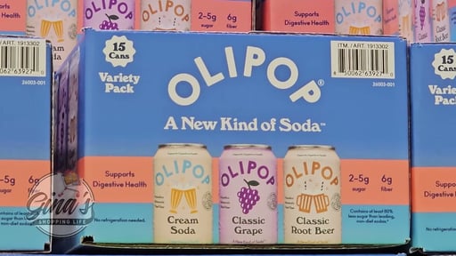 OLIPOP Prebiotic Soda Variety Pack 15/12 oz