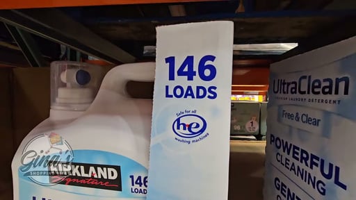 Kirkland Signature Free & Clear HE Liquid Laundry Detergent, 194 Ounces, 146 Loads