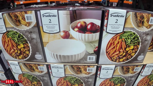Trudeau Bloom Nesting Serving Bowls, 2-Pack