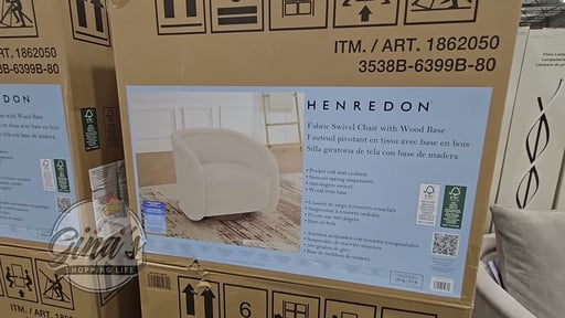 Henredon Aspen Hill Fabric Swivel Accent Chair