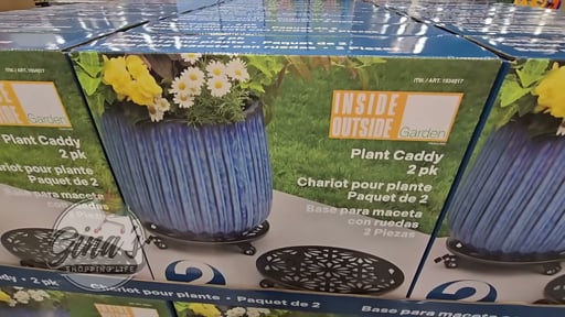 Steel Planter Caddy Set of Two