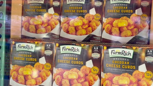 Farm Rich Breaded Cheddar Cheese Curds 2.5 Pound Box