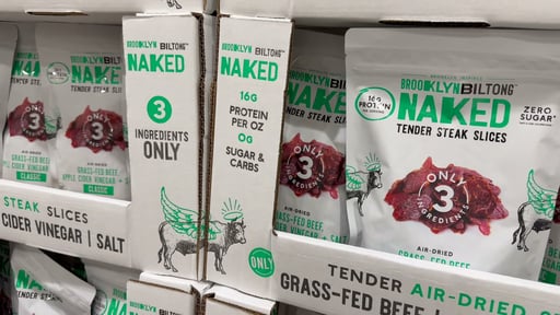 Brooklyn Biltong Naked Tender Air-Dried Steak Slices