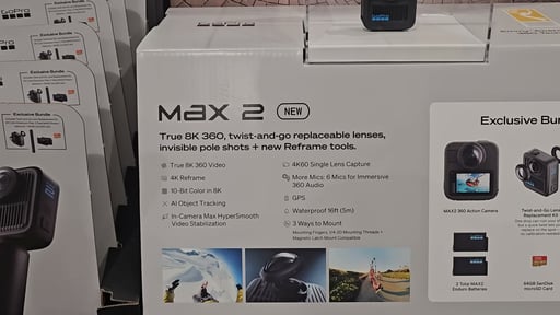 GoPro MAX2 8K 360 Action Camera Bundle