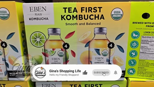 EBEN Organic Kombucha Variety Pack, 8 Pack, 16.06 fl oz