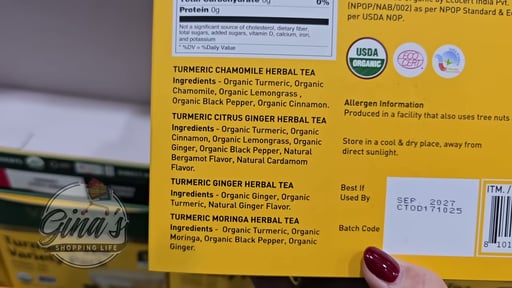 VAHDAM Organic Turmeric Tea Variety 100 Count