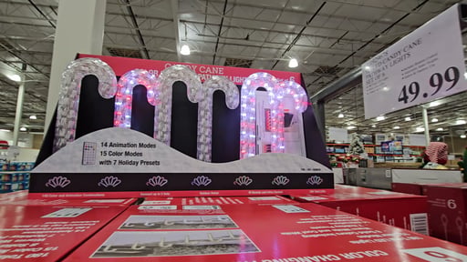 12" LED Candy Cane Pathway Lights, Set of 6