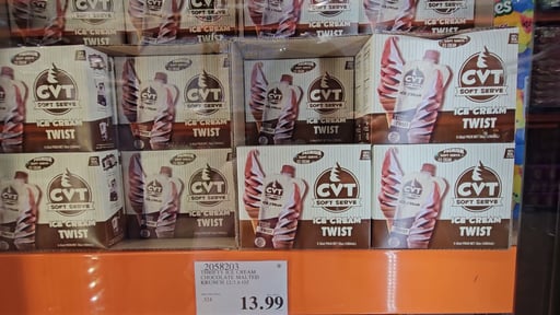 CVT Twist Soft Serve Ice Cream, 6 x 6 oz
