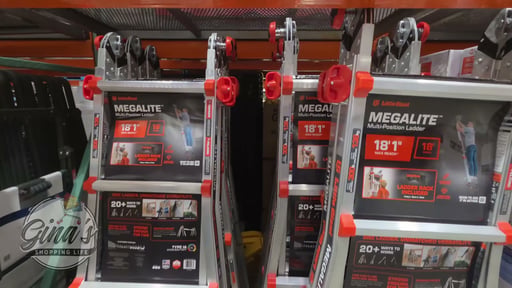 Little Giant MegaLite Multi-Position Ladder with Storage Rack
