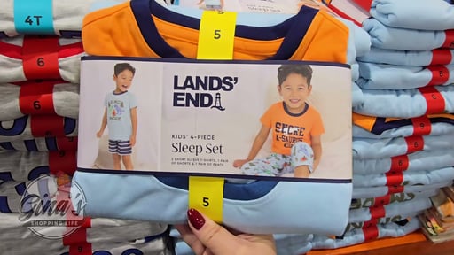 Lands' End Kids' 4-Piece Pajama Set