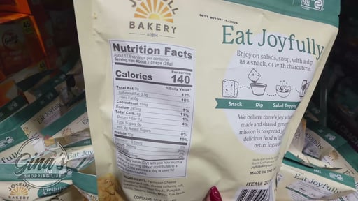 Joyfull Bakery 5 Seed Parmesan Crisp, 11.25 oz