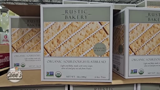 Organic Rustic Bakery Olive Oil and Sea Salt Flatbread 24 Ounces