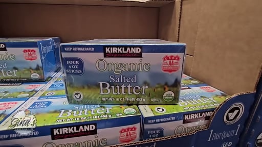 Kirkland Signature Organic Salted Butter, 2 Pack, 1 Pound Each